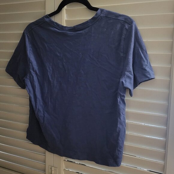 Pink Victoria's Secret Semi Cropped Blue T-Shirt XS - Picture 2 of 3